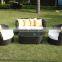 All weather garden used outdoor wicker cane sofa set