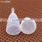 Collapsible S and l size food grade reusable silicone cups for Menstrual cycle