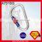 25KN Mountaineer Climbing D Type Aluminum Carabiner For Wild Sports