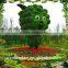 Artificial big carton boxwood topiary for beaming with joy dec