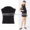 Cropped Top Hoodie Women Sleeveless Plain Dyed Black Cropped Hoodies Wholesale Custom Made
