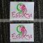 High density woven label for clothing, satin damask woven label with high quality