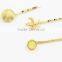 Metal maple leaf design hairgrips for Canadians, gold women hair clips