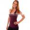 Plain ribbed wholesale 100 cotton stringer tank top for women