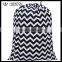 Monogrammed Chevron Polka Dot Cotton Large Laundry Tote