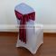 Cheap wine red satin chair sashes for chair cover