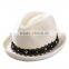 Kids lace brim straw hat