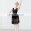 Bourdance V neck lace ballet dance dress