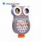 Funny For Children Cartoon Animals Owl Wall Clock