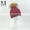 Headband Warm Fur Pom Pom Hat Wholesale Baby Knitting Crochet Hat
