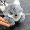 2016 Top Level Beautiful Fox Shape Luxury Real Fur Bag Charm Keychain