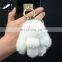 2016 Fancy Promotion Custom Mink Fur Key Chain Colorfur Plush Rabbit Keychain