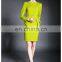 Ladies High Quality Peplum Mustard Dress, Shift Dress Lady