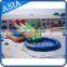 Outdoor Colorful Commercial Grade Inflatable Water Slides/ Wet Slide