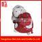 High quality plush animal backpack cute red and grey cat backpack