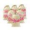 bridal shower bachelorette party favor bag 6pcs team bride cotton drawstring bag