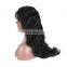 Raw unprocessed hair lace front wig in body wave 9A grade Indian human virgin hair wholesale price