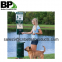 2.00'' x 2.00'' square sign post with holes for dogs pet waste station