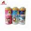 Dia 52mm cymk painting tinplate aerosol can metal spray can for snow spray
