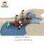 New arrival children wooden pirate water slides aqua park