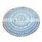 High quality custom fashion circle printed beach towels microfiber turkish round beach towel with tassel fringe