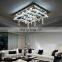 Ad rectangle led lampshade crystal ceiling lighting of ceiling chandelier light fixture