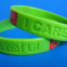 Color Segmented Silicone WristBand