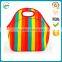 Fashion colorful tote bag neoprene lunch bag