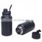 Outdoor portable vacuum flask 750ml sport stainless steel insulated water bottle with variety of lids for camping