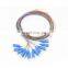 LC SC SM MM 1meter 12 color code st fiber optic pigtail