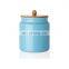 custom eco friendly decorative kitchen handmade ceramic sealed pot canister with bamboo lid