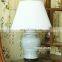 Traditional Crackle Celadon Chinese Bedside Table Lamps For Bedroom Furniture