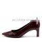 Ladies beautiful color pointed court high heel sandals women shoes