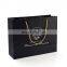 Custom for jewelry grade kraft paper bag recycled black paper bag with logo printed kraft paper bag