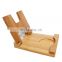 Household kitchen multi-functional bamboo tabletop pot cover bracket bamboo cutting board chopping board drain rack