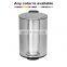 Hot sale thin lid stainless steel  3L 5L 12L pedal bin with soft close