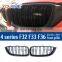 F32 Carbon fiber front hood grille kidney mesh for BMW 4 series F32 F33 F36  M3 F80 M4 F82 420i 428i 435i