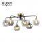 HUAYI New Arrival Iron Glass Material 360W Indoor Hotel Restaurant Modern LED Light Ceiling