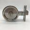 satin stainless steel round shaped sliding door lock