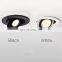High Quality White Black LED Down Light Adjustable Indoor 360 Degree Rotatable COB LED Downlight