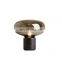 Postmodern Creative LED Desk Light Hardware Glass Table Lamp Simple Decor Art Bedside Lamps For Bedroom Night Lights