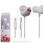 Hello Kitty earphone shell headsets with good quality for female