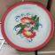 Colorful enamel round tray with spraying decoration