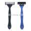 3PCS/Pack Private Logo Available Disposable Men Razor Triple Blades Stainless Steel Shaving Razor For Male With Lubricant KL3-06