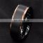 2022 Hot 8mm Simple Ring Fashion Gold black Ring Wedding Ring Women Jewelry Gift