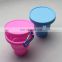 Promotional Collapsible Folding Silicone Cup with Carabiner