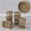 Hot Selling Woven Seagrass Wrapped Glassware Glasses Braided Weaving Seagrass Holder Drinkware Wholesale