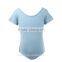 Bowknot Back Spandex Red Kids Ballet Leotards