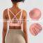 Fast Delivery Fixed Pads Adjustable Sports Training Bra Shockproof High Impact Workout Exercise Clothing Ladies Gym Yoga Bra Top