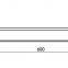 Manufacturer bathroom accessories double towel bar 304 stainless steel towel rack model 8003